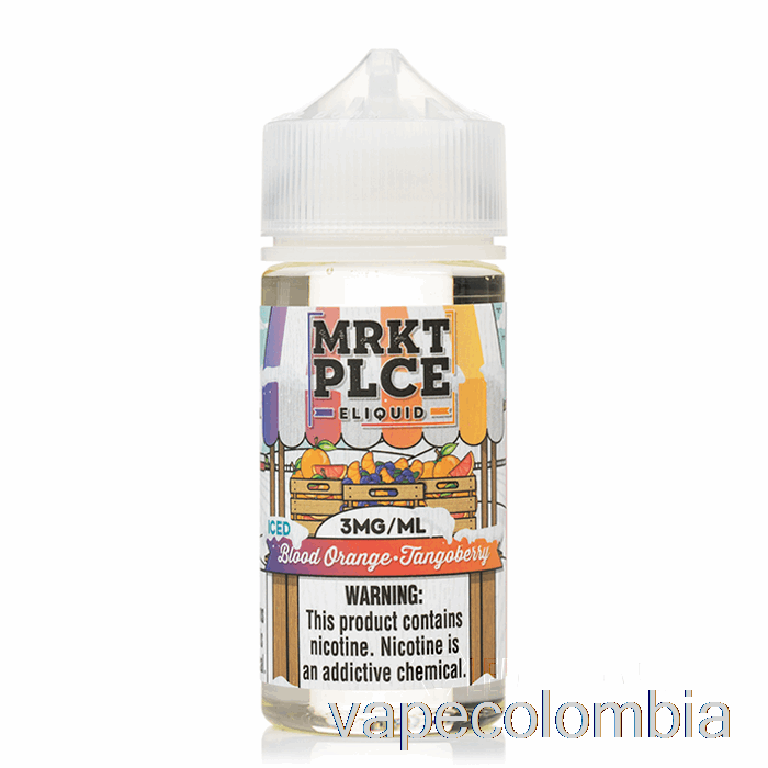 Vape Recargable Ice Blood Orange Tangoberry - Mrkt Plce - 100ml 3mg